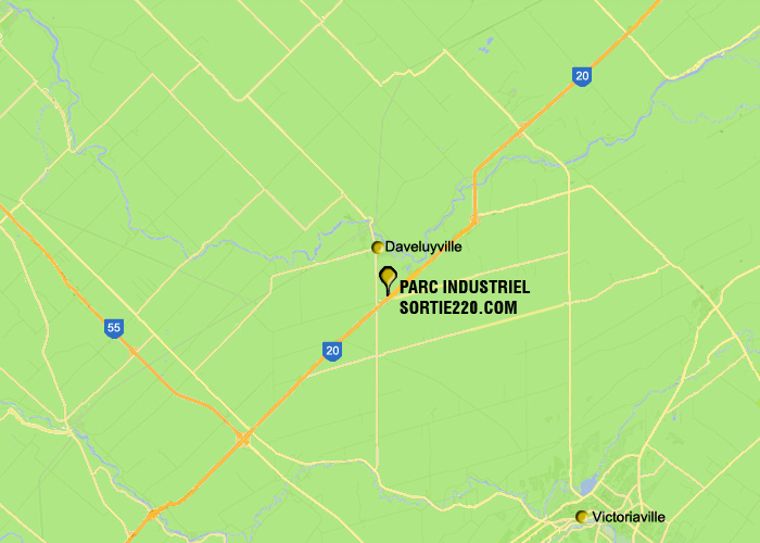 carte sortie parc industriel daveluyville victoriaville